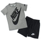 Nike Baby Boy'S Dri-Fit Logo Graphic T-Shirt & Shorts Two-Piece Set (Infant) Black 18 Months (Infant)