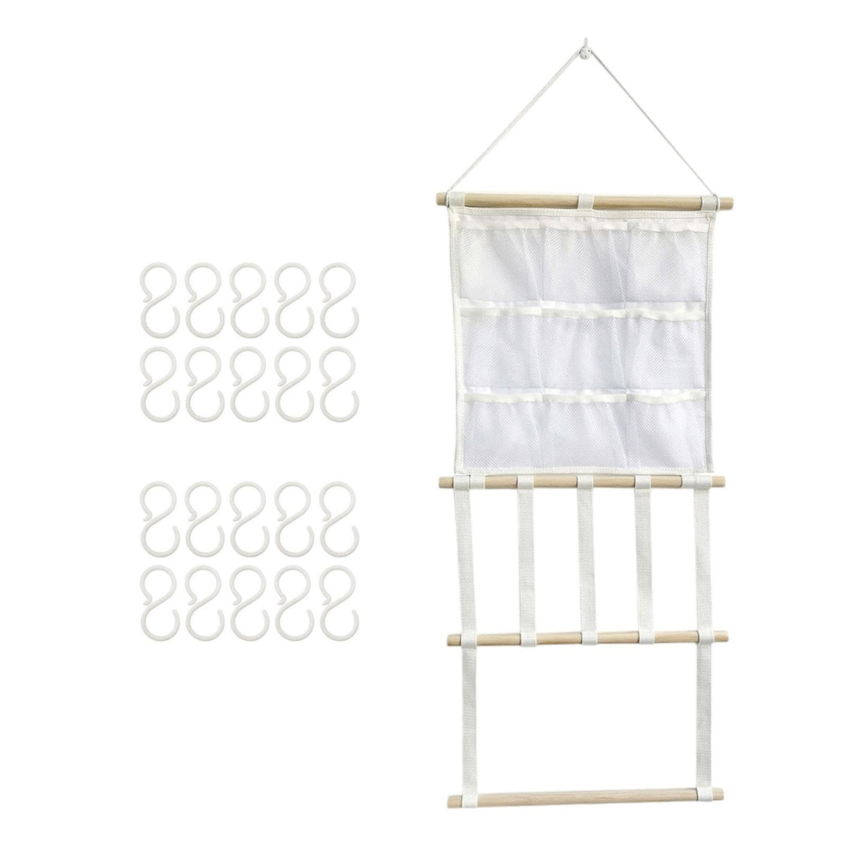 MERISHOPPHair Bow Holder Display Hair Bows Organizer for Bedroom Nursery Girl Bedroom with 20 Clips|Baby|Nursery Dcor|Boxes & St