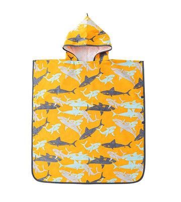 Bangsaur Kids Beach Pool Bath Hooded Poncho Towel, 100% Cotton Surf Changing Towels Wrap, Baby Toddler Girl Boys 3-12 Years (Und