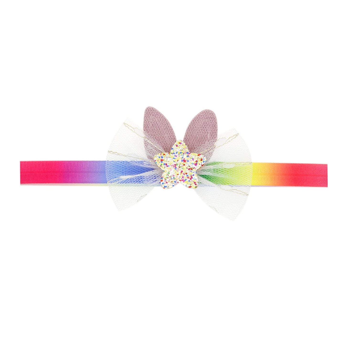 Ddnfo Easter Bunny Headband Bunny Ears Easter Headbands Baby Girls Flower Crown Spring Bunny Headbands Hair Accessories(F80) (C)