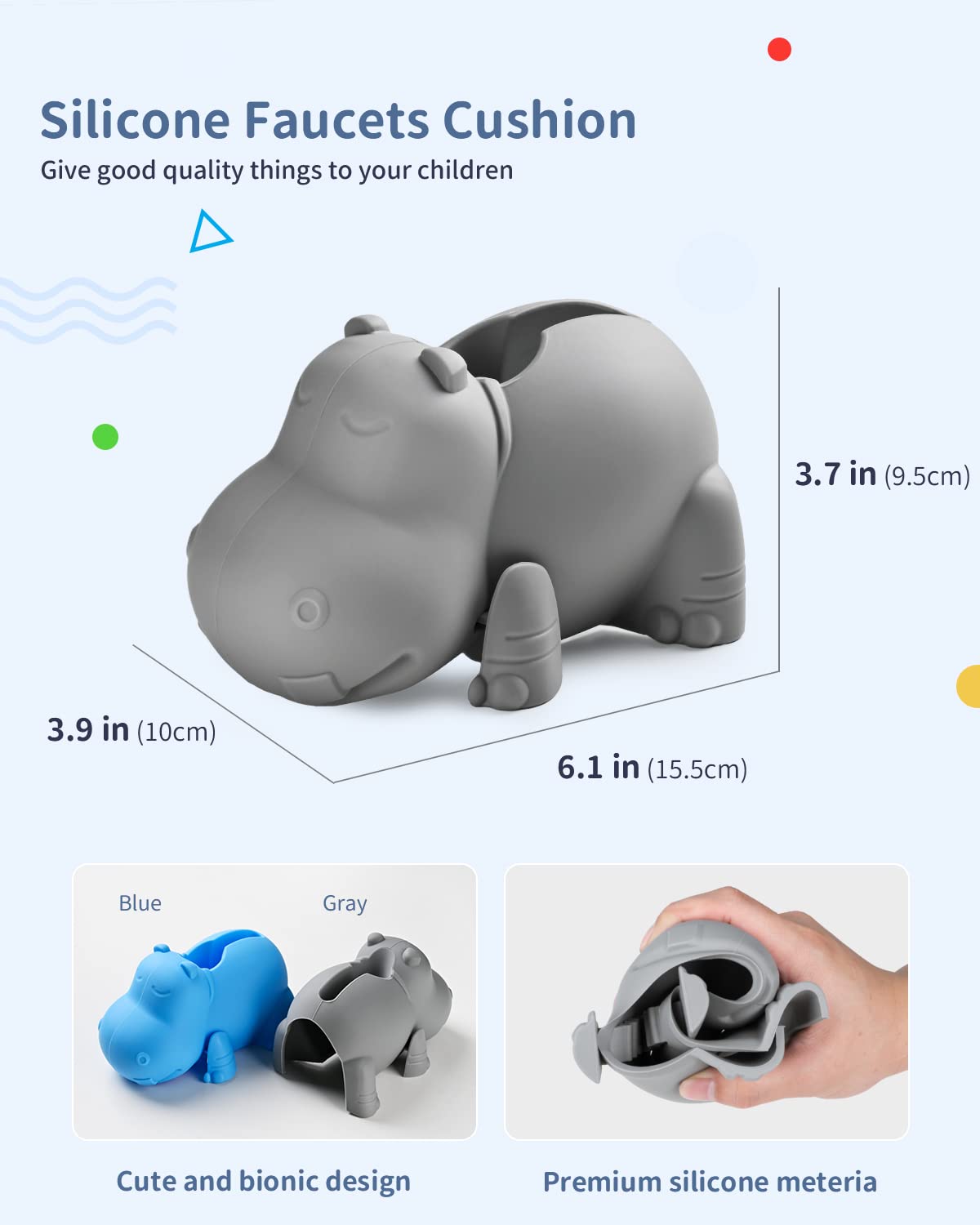 Mandoo Faucet Cover Bathtub Baby, Bath Spout Cover For Baby, Bath Faucet Cover For Kids, Tub Spout Cover Bathtub Faucet Cover Ki