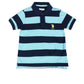 U.S. Polo Assn. Kids Kids Regular Fit Boys Cotton Striped Short Sleeves Polo TShirts (Uktshon0315_Blue_12M)