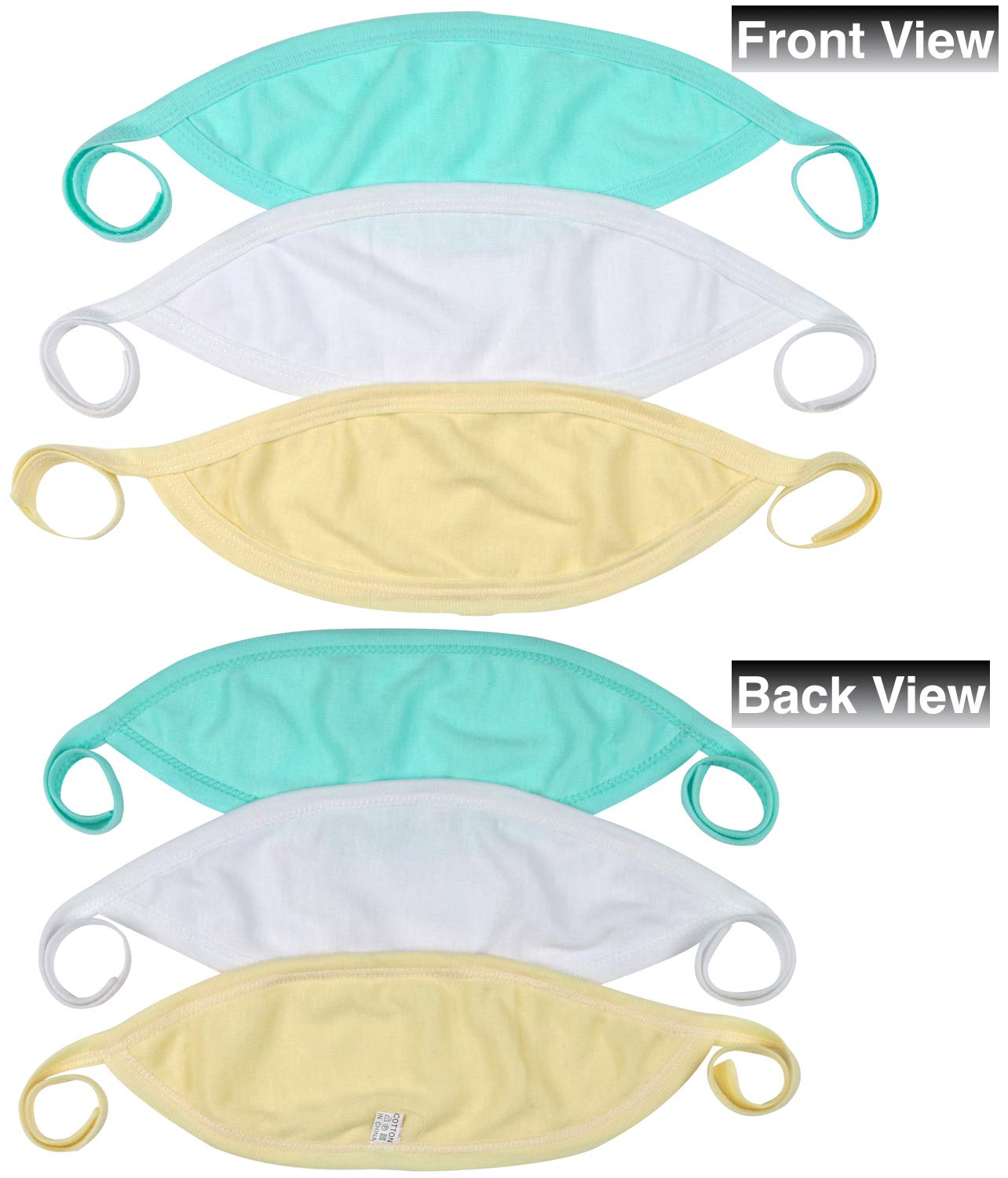 Tobeinstyle Babies' 3 Pack Comfortable Newborn Baby Belly Binder - Pastel - One Size