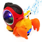 Tipmant Baby Toddler Electric Crab Cute Electronic Animal Vehicle Car Toy Crawl, Play Music, Luminous Light Kids Birthday (Orang