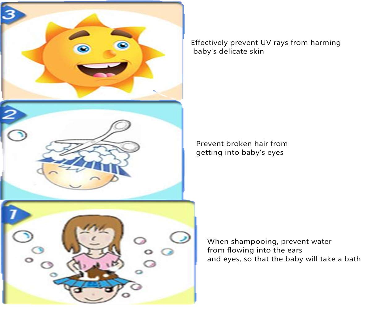 Baby Safe Shampoo Shower Bathing Wash Hair Shield Hat Protection Soft Cap Adjustable Visor Keep The Water Out Of Their Eyes & Fa