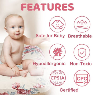 Breathable Cotton Baby Lounger Cover | Mexxi 100% Hypoallergenic Baby Nest Cover For Newborn (Cover Only) (Roses)