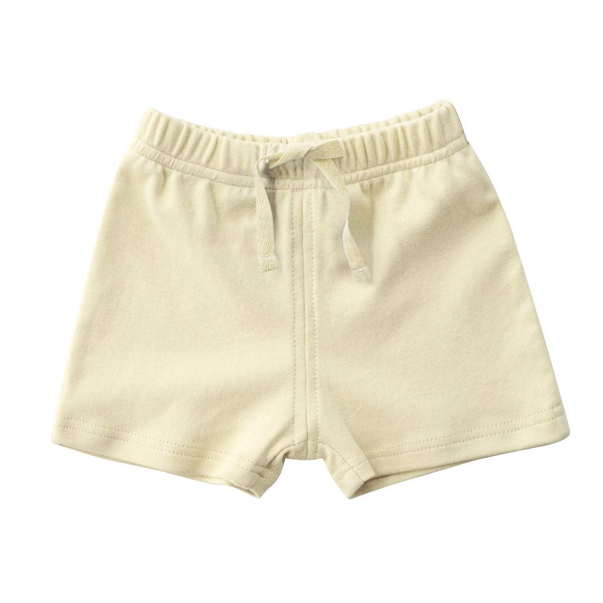 Teach Leanbh Unisex-Baby 3-Pack Cotton Soild Color Short With Drawstring 3-24 Months (6-12 Months, Purple/Yellow/Pink)