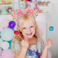 Lifetools-Lt Pink Ears Headbands With Sparkling Decoration, Swirl Lollipop & Sequins & Pearls & Diamonds, For Girls Women Disney