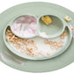 ezpz Mini Mat for 12 Months+ (Sage) - 100% Silicone Placemat + Plate with Suction for Infants + Toddlers - Supports Baby-Led Wea