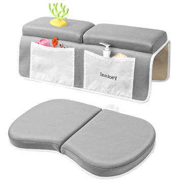 Odor-Free Baby Bath Kneeler And Elbow Rest Pad Set, 1.6'' Thick, Quickly Dry, Bathtub Kneeler Pad With Baby Toys & Bath Accessor