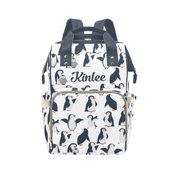 Personalized Baby Diaper Bag Backpack for Women, Custom Name Nursing Mommy Daypack, Diaper Bag for Girls Boys, New Mom Gifts (Pe