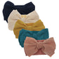 Kidocheese Hairband, Soft Nylon & Cotton, Handmade Hairbands With Bows, 5 Pack, For Baby Girls & Toddlers