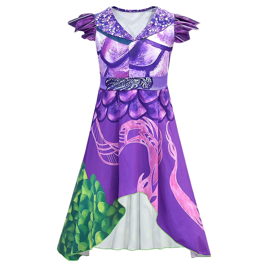 Mssmile Dragon Mal Fancy Dress Girls Decendents 3 Costumes Audrey Halloween Cost WBBAPB07YV7R3Q3