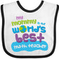 Inktastic Math Teacher Gifts For Kids Baby Bib White And Black 25B9A