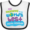 Inktastic Math Teacher Gifts For Kids Baby Bib White And Black 25B9A