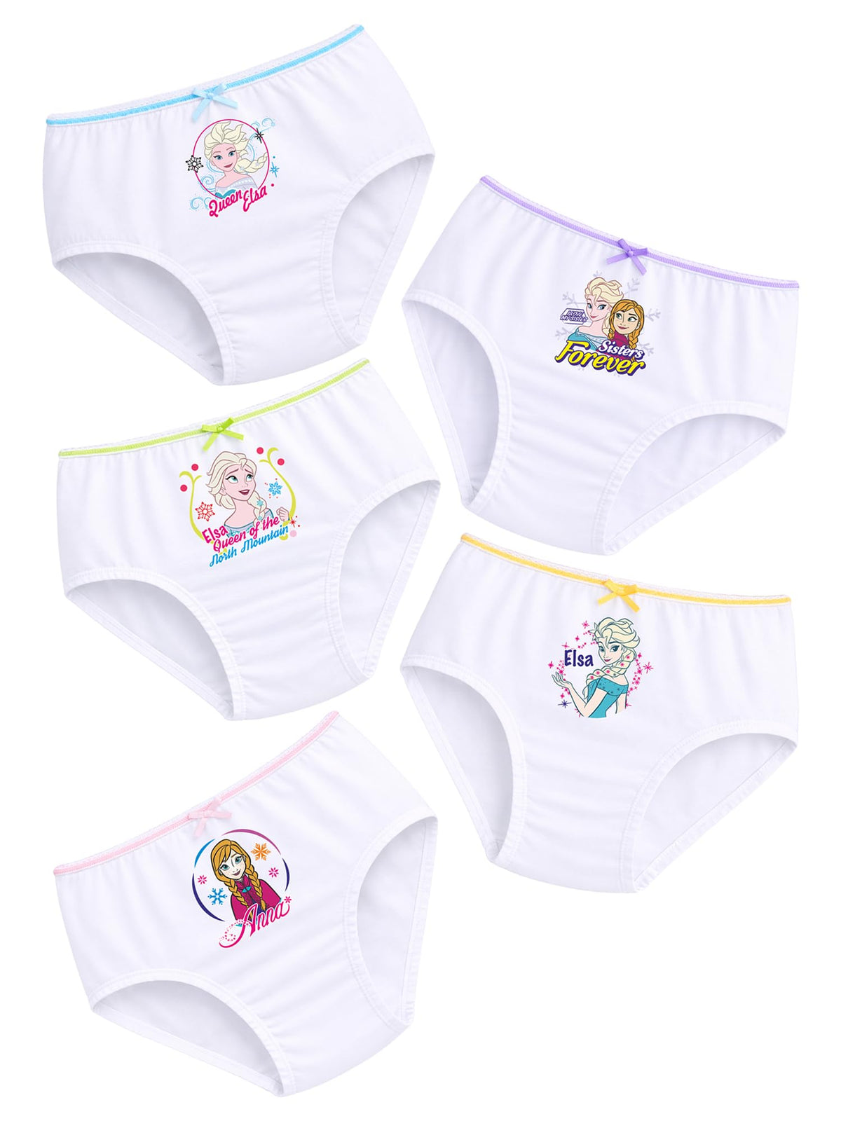 Bodycare Kids Girls Printed Panty Ultrasoft Underwear 100% Cotton Soft Comfortable | Skin Friendly | Innerwear Pack Of 5Assorte