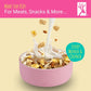 Elk And Friends Kids Porcelain Bowls With Silicone Suction Sleeve | Kids/Toddler/Baby Feeding | Microwave & Dishwasher Safe | No