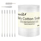 Baby Cotton Swabs, Paper Sticks Cotton Buds For Baby Ear Nose Clean-200Pcs(Spiral & Round)