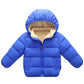 LAVIQK 1-7 Years Baby Boys Girls Toddlers Winter Coats Puffer Jacket with Removable Fur Hooded Down Snow Jacket Warm Fleece Coat
