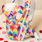 Duggu Kids Bright Zigzag Prism Baby Newborn Carry Wrap Backpack Sling Soft Cushion Comfortable Chest Holder Belt Safe Secure Mul