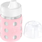 Lifefactory 8-Ounce Stainless-Steel Vacuum-Insulated Wide-Neck Baby Bottle With Hard Sippy, Desert Rose (Ls2221Wdr4)