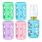 Morlike 4 Pack Silicone Sleeves Fit For 4 Oz/120 Ml Dr. Brown'S Natural Narrow Glass Baby Bottle, 100% Silicone Covers Protect G