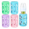 Morlike 4 Pack Silicone Sleeves Fit For 4 Oz/120 Ml Dr. Brown'S Natural Narrow Glass Baby Bottle, 100% Silicone Covers Protect G