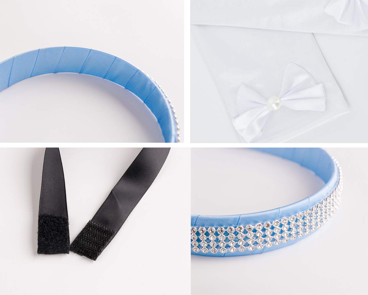 Jiaduo Girls Costume Accessories Headband Choker & Glove Set Princess Dress Up Hoop