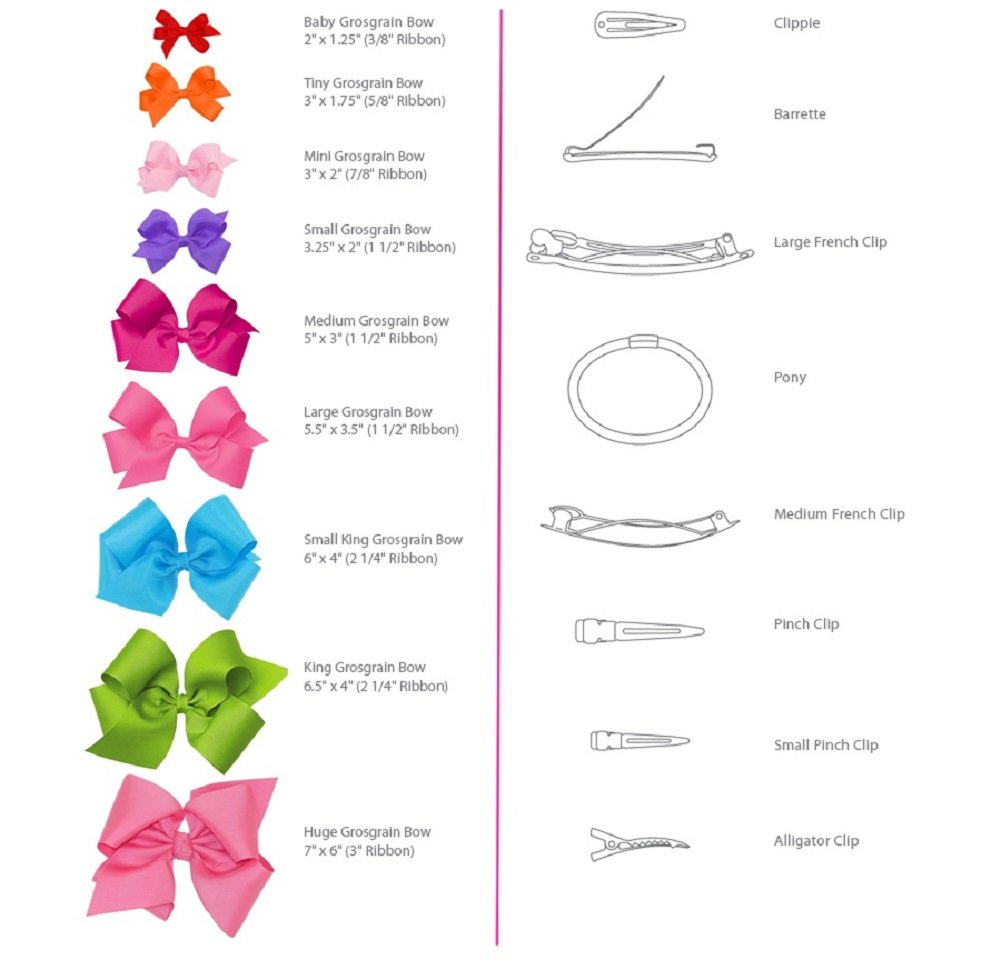 Wee Ones Girls' Classic Grosgrain Hair Bow With Plain Wrap Center On A Weestay Hair Clip, Handmade, Tiny Sized Bow, White