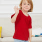Cosland Toddler Solid Color Crewneck Tops, Red, 4T