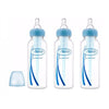 Dr. BrownS Narrow Neck Options Blue Plastic Bottle (250 Ml, Pack Of 3, Blue)