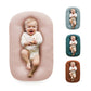 Loevin Baby Lounger Play Mat,Baby Lounger for Newborn Tummy Time for Babies in Bed,0 Angle Newborn Loungers Babies Nest for Boys