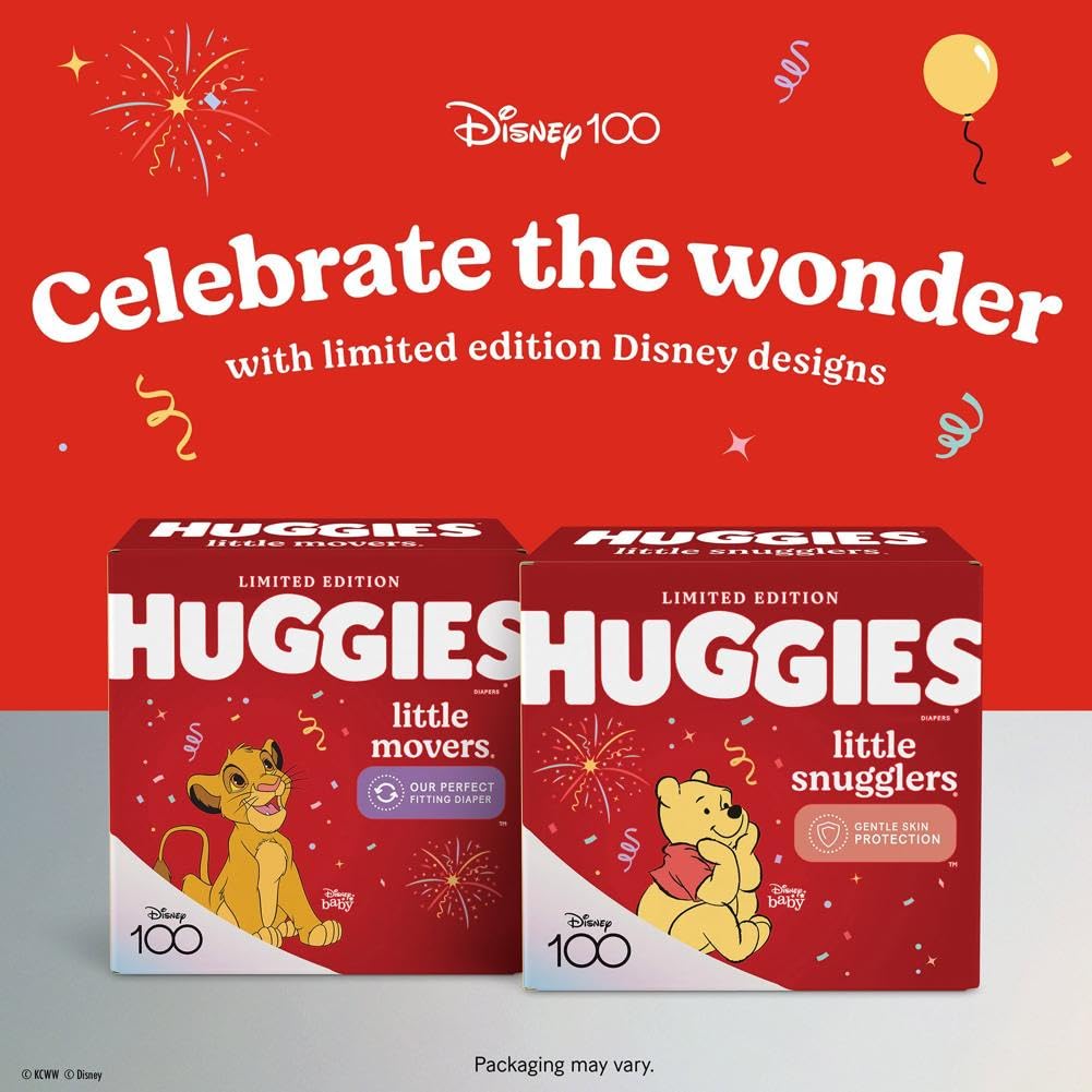 Huggies Size 3 Diapers, Little Snugglers Baby Diapers, Size 3 (16-28 lbs), 136 Count