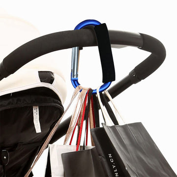 Stroller Hooks By Baby,Large Stroller Hooks For Mommy, 2 Pcs Carabiner Stroller Hook Organizer For Hanging Purses, Diaper Bag, S