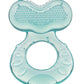 Nuby Silicone TeeThe-EEZ Teether with Bristles, Includes Hygienic Case, Aqua (Count of 2)