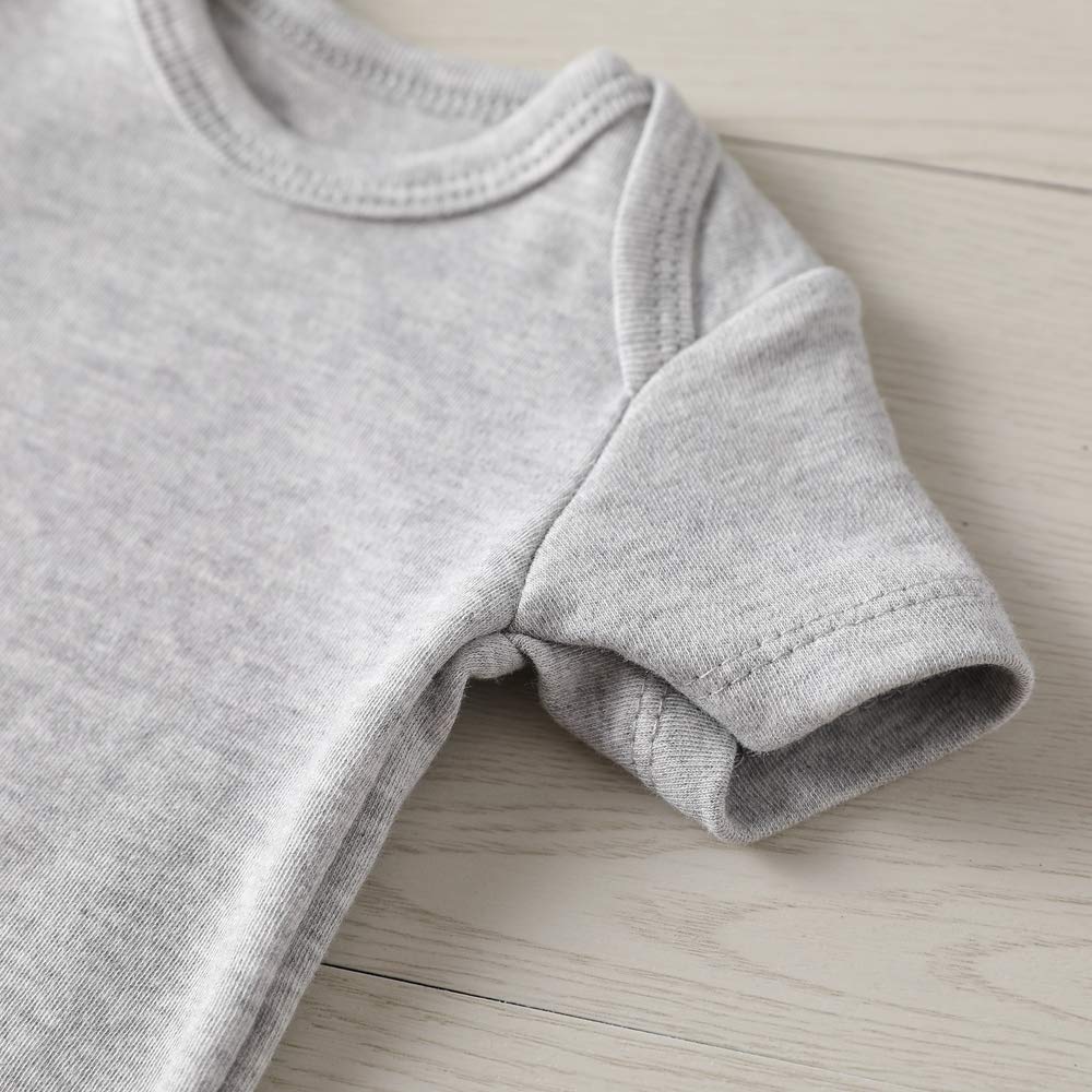Shlrzy Grandma Gifts Newborn Baby Boy Clothes Funny Baby Bodysuits Gray 0-3Months