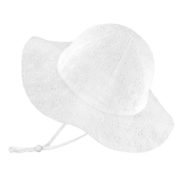 Baby Summer Hats For Girls Beach Hat Spf Sun Protection Hat For Baby Beach Hats 100% Cotton Infant Sun Hat Girl,Small Flower,S