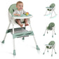 Ktaxon Baby High Chair, 6-in-1 Portable Feeding Rocking Seat with Adjustable Backrest, Removable Tray and 5-Point Safety Harness