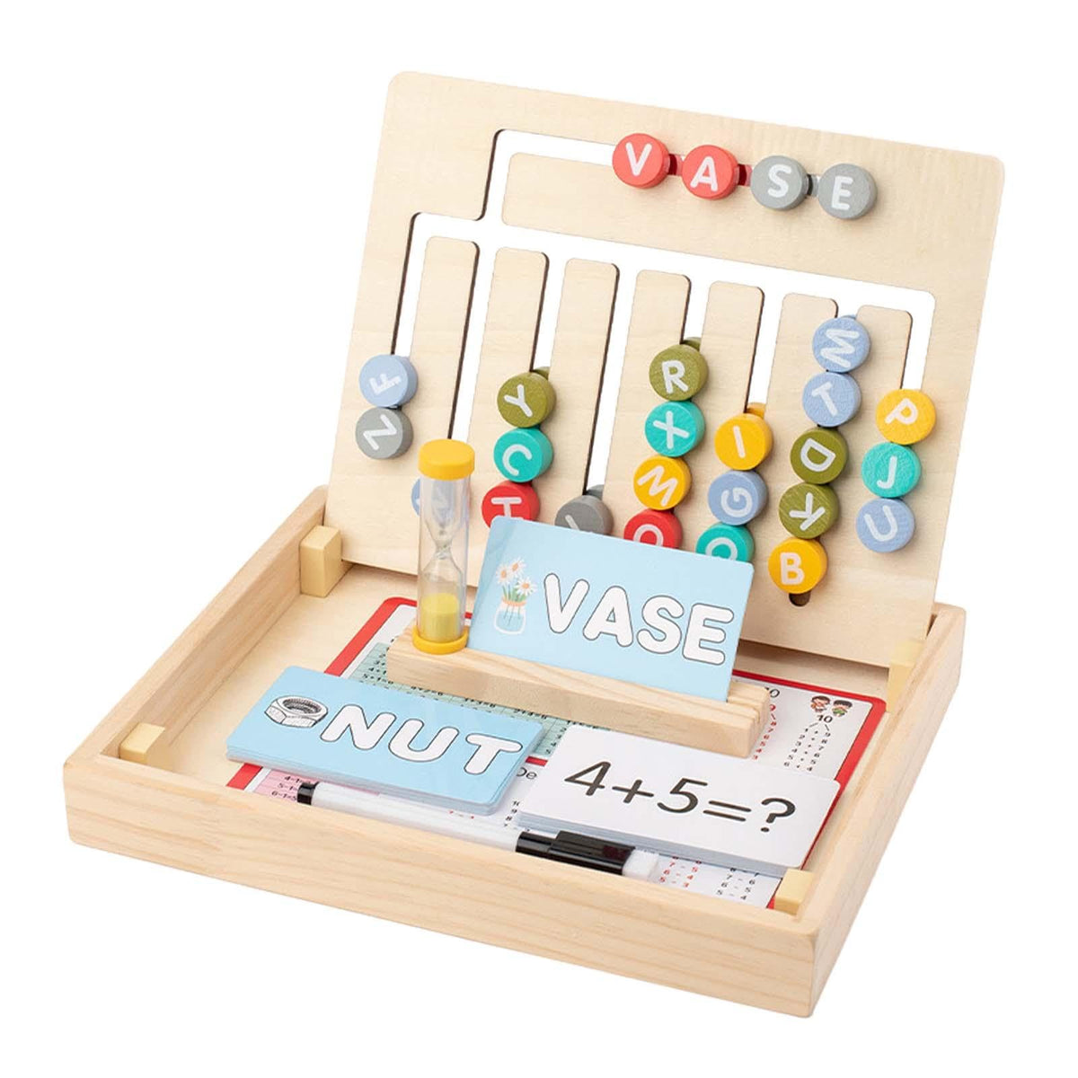 SECRET DESIRE Wooden Maze Matching Letter Spelling Game Gifts Boys Girls Kids Slide Puzzle|Developmental Baby Toys