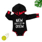 Fommy Baby Boy Clothes 6-9 Months New To The Crew Letter Print Hoodies+Plaid Long Pants 2Pcs Outfits Set Stuff Gifts