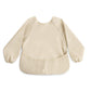 Mushie Long Sleeve Baby Bib | Mess Free & Waterproof Fabric For Toddlers | Adjustable Fit For Ages 6-24 Months (Fog)