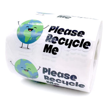 Cute Small Business Stickers,Funny Please Recycle Me Small Business Stickers, Reused Box, Recycling Label, Packaging Stickers, M