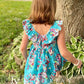 Fioukiay Toddler Baby Girls Floral Casual Dresses Clothes Holiday Beach Sundress Skirts Spring Overall Outfits(Blue&Floral,0-6Mo