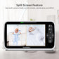 Hellobaby Video Baby Monitor With Upgraded 6    Ips Large Screen, Split Screen With 2 Cameras, Night Vision And Temprature Monit