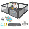 COMOMY Playpens for Babies and Toddlers, 79x71 Baby Playard Extra Large, Safe and Non-Slip Baby Fence, Full Mesh Design, Indoor 