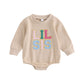 Halloween Newborn Baby Girl Outfit Toddler Pumpkin Sweatshirt Romper Long Sleeve Onesie Infant Fall Clothes (Apricot Tea, 6-12 M