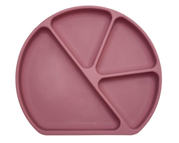 Otterlove Silicone Baby Plate With Suction Base - 100% Platinum Pure Lfgb Silicone With No Fillers - Bpa Free - Fits Most Highch