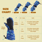 BAVST Winter Kids Waterproof Gloves for Boys Girls Snow Ski Toddler Baby Mittens Outdoor for Infant Teens 1-5T (Mermaid, S(12-24