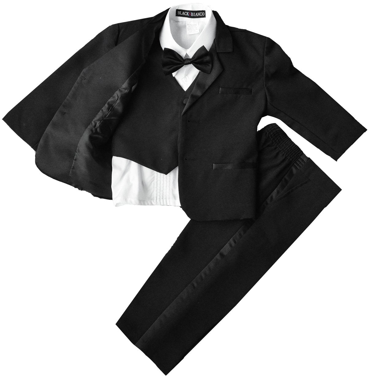 Black N Bianco Boys Infant And Toddlers Black Tuxedo Size 3T