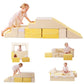 Toddler Climbing Toys, 2-in-1 Foam Play Couch & Climbing Blocks Set, Soft Indoor Climber for Toddlers 1-3, Modular Sofa Play Set